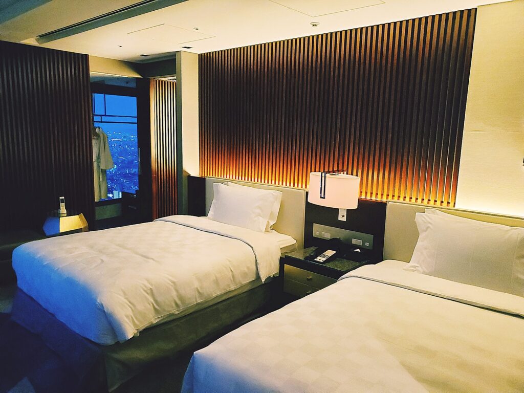 大阪マリオット都ホテルのベッドルーム