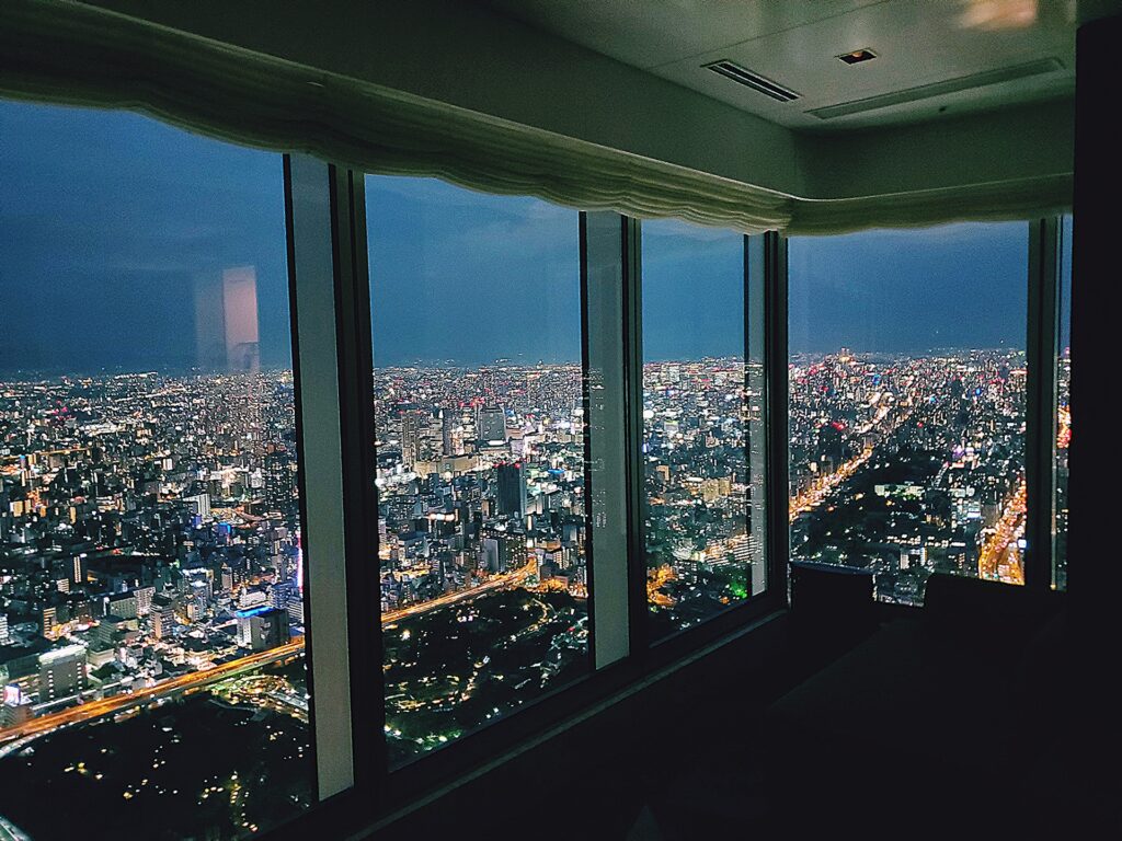 大阪マリオット都ホテルの夜景