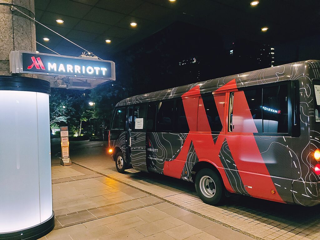 東京マリオットホテルのシャトルバス