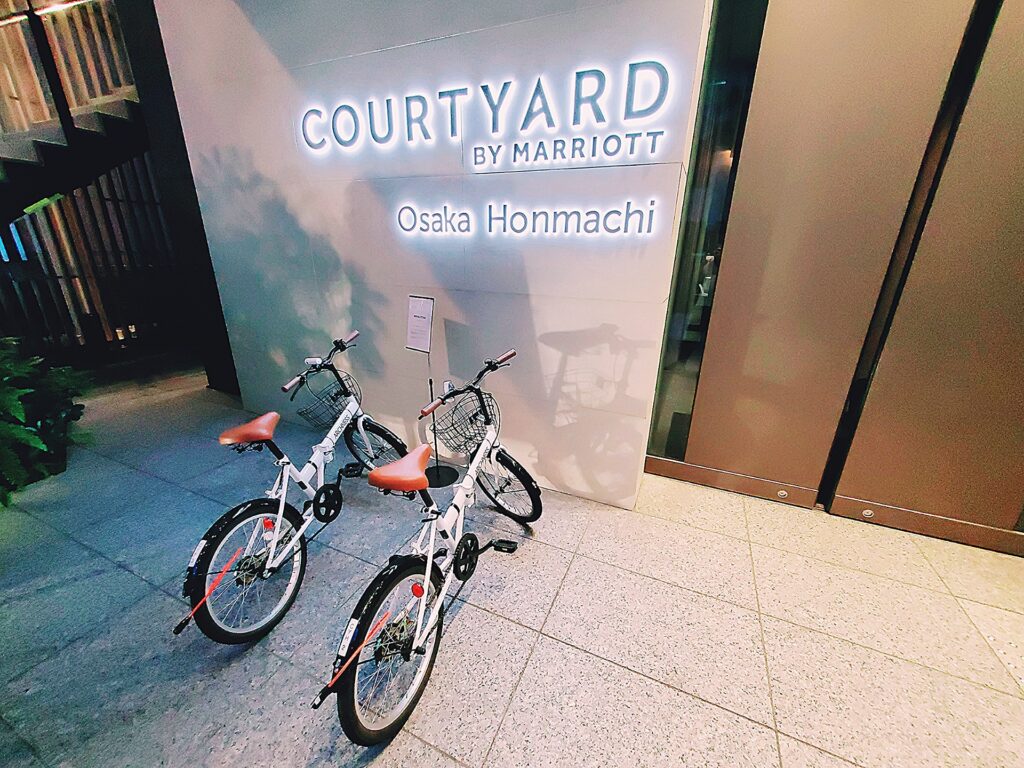 コートヤードマリオット大阪本町のレンタル自転車
