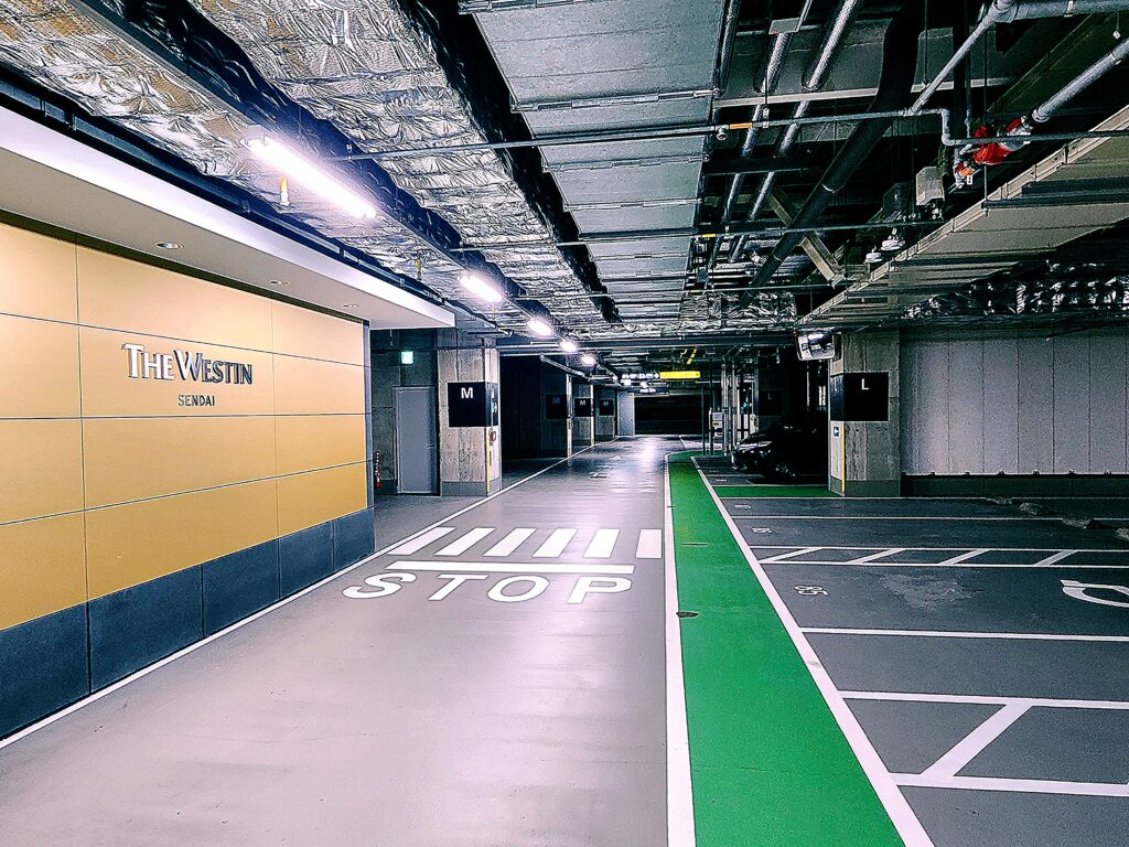 ウェスティンホテル仙台の駐車場